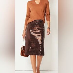 J Jill sequin pull-on skirt